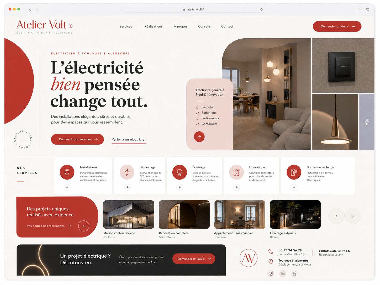 Exemple de site web réalisé par Lemon 3