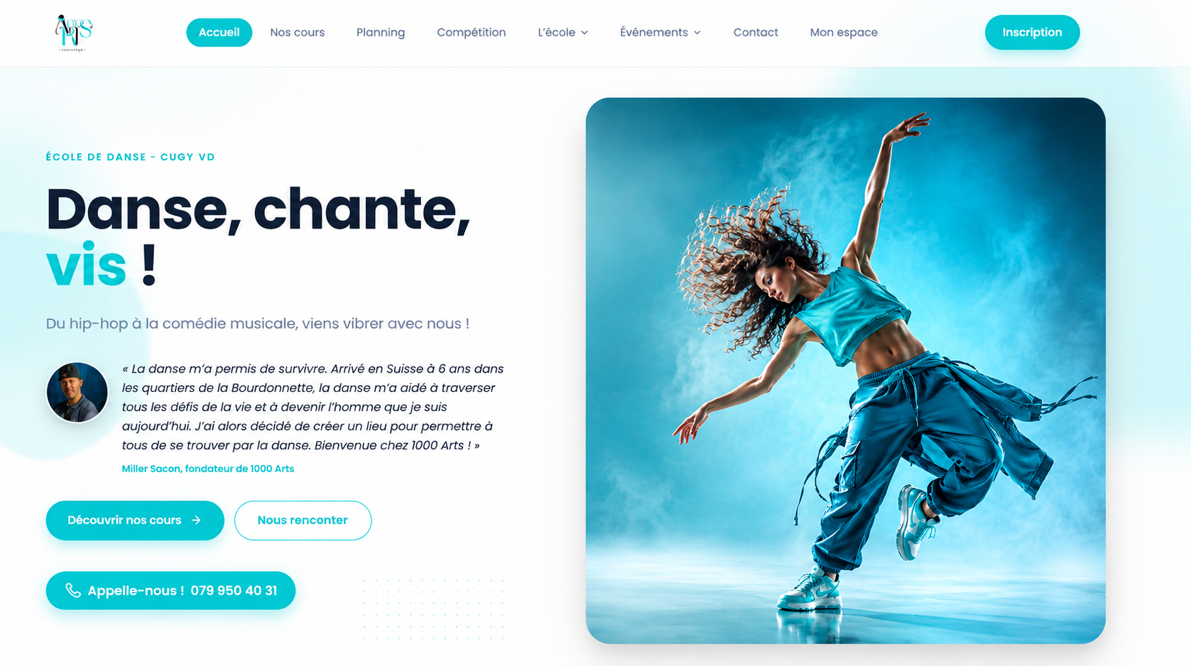1000 ARTS · École de danse à Cugy VD — vue 1