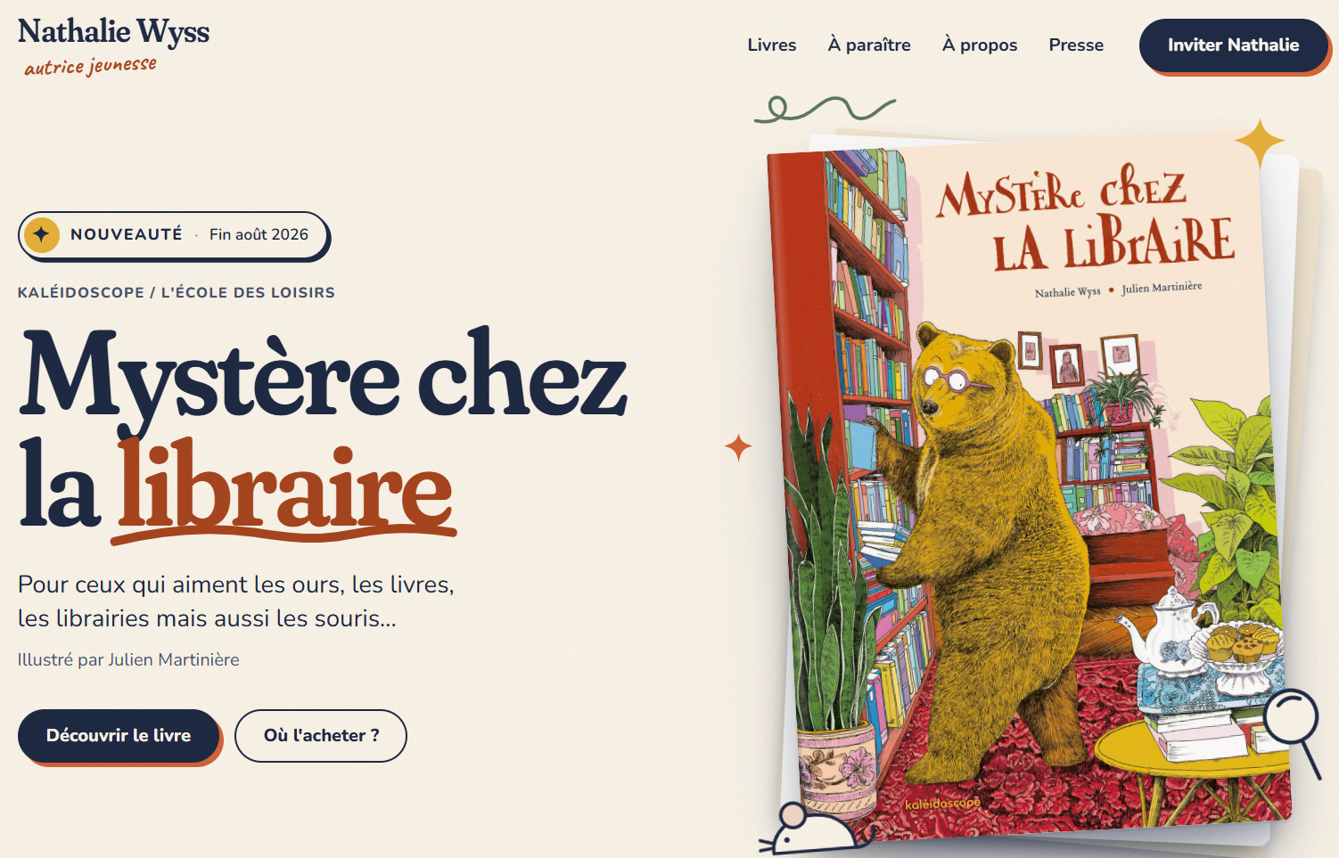 Nathalie Wyss · Autrice jeunesse — vue 1